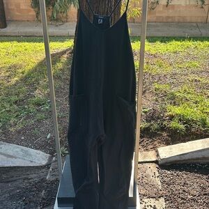 Black Sleeveless Jumpsuit